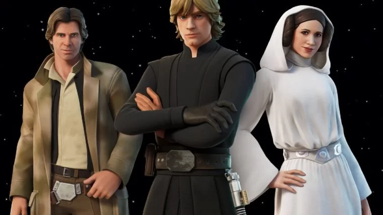 Fortnite recebe Luke, Han Solo e Leia, da franquia Star Wars