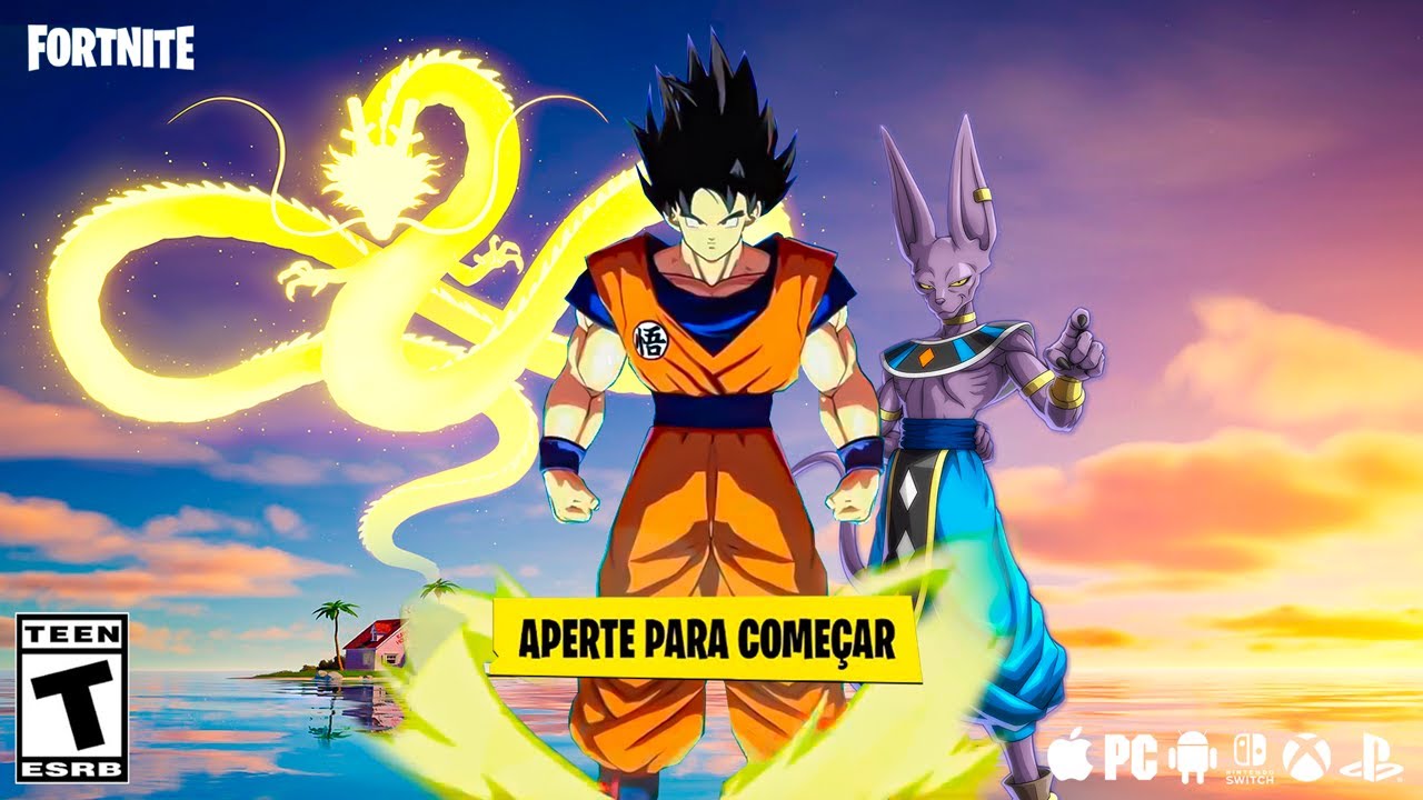 Goku e seus amigos chegam em Fortnite, confira